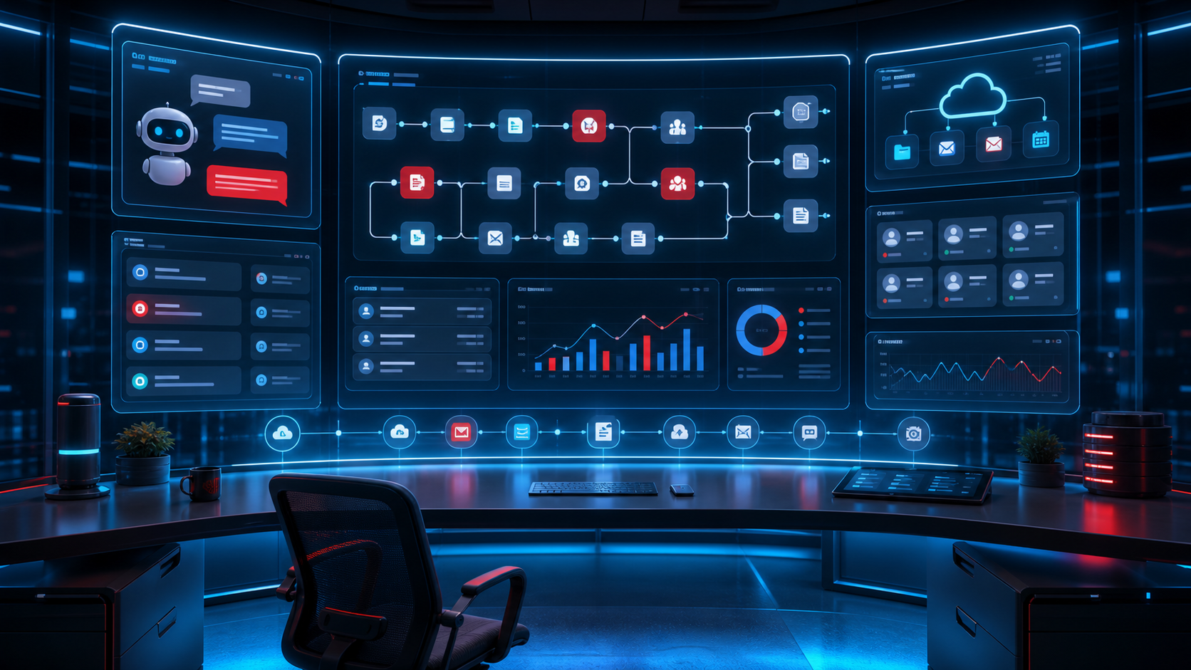 AI automation dashboard